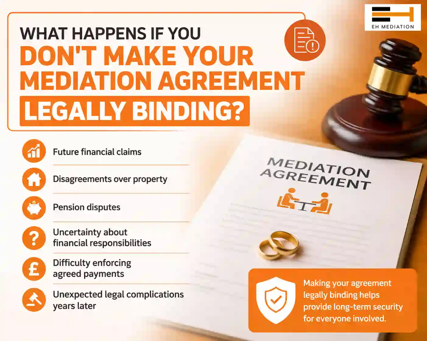 What Happens If You Don't Make Your Mediation Agreement Legally Binding Tewkesbury?